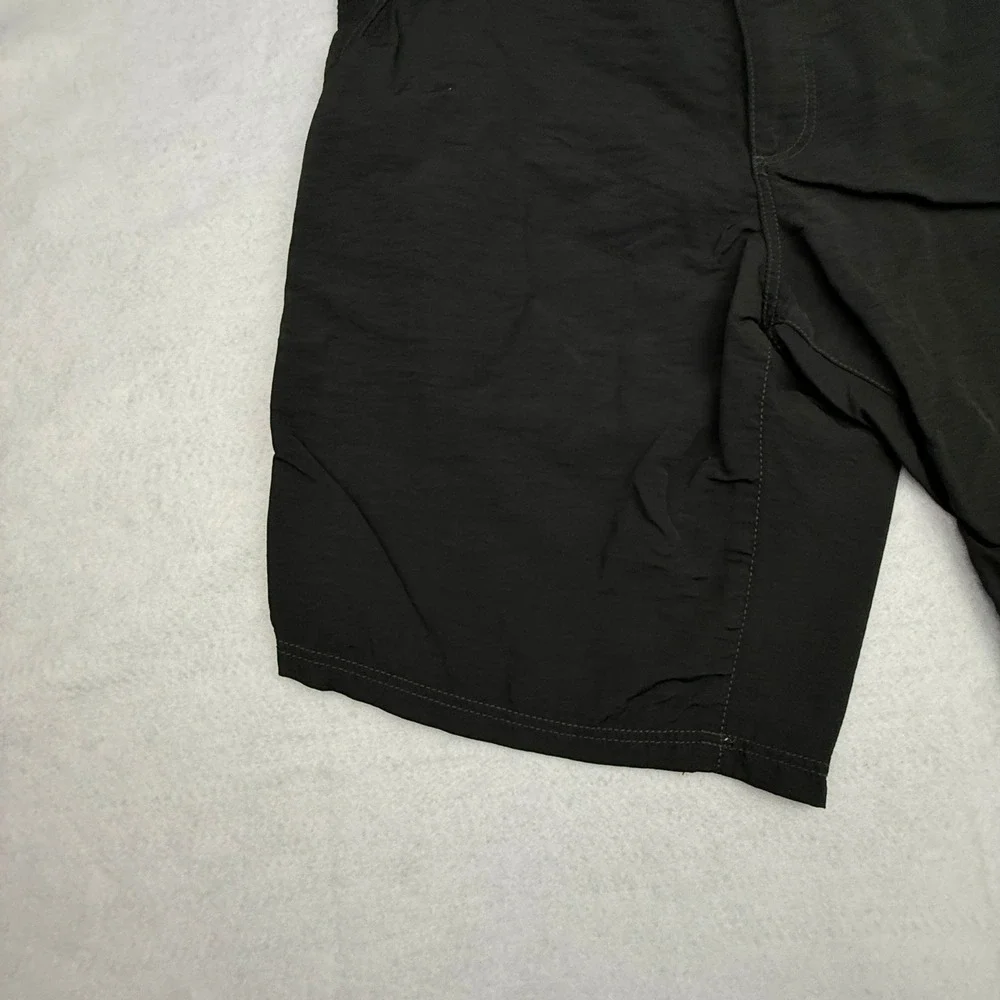 Outdoor Life Cargo Shorts Men 36 Black Hiking Utility Lightweight Nylon